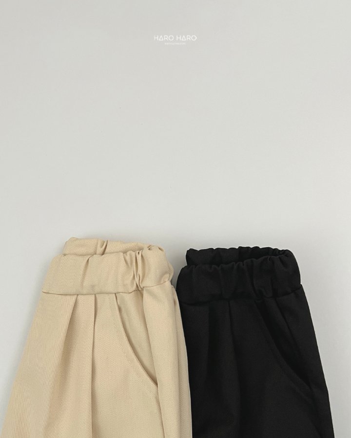 Haro Haro - Korean Children Fashion - #prettylittlegirls - Cotton Pleated Pants (set of 2) - 7