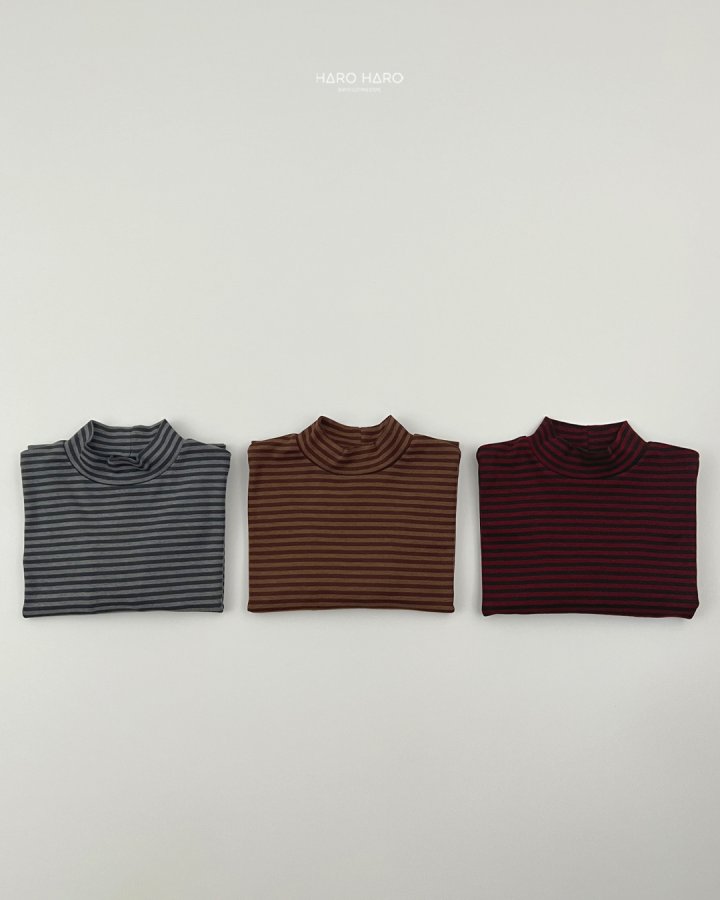 Haro Haro - Korean Children Fashion - #prettylittlegirls - Edge Loose Half Turtleneck Tee - 6