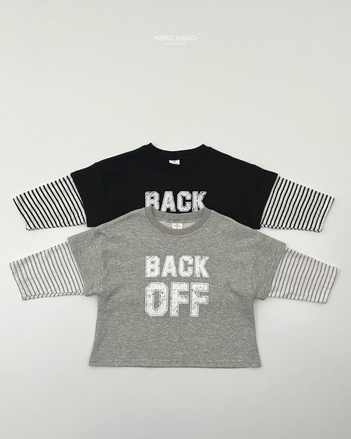 Haro Haro - Korean Children Fashion - #prettylittlegirls - Back OFF Layered Tee - 2