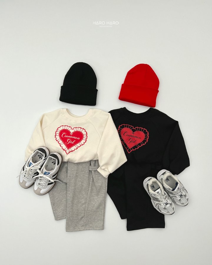 Haro Haro - Korean Children Fashion - #stylishchildhood - Heart Ribbon Sweatshirt - 11