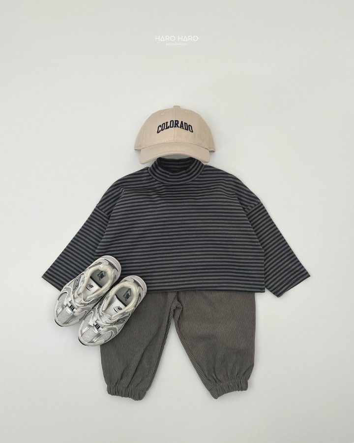 Haro Haro - Korean Children Fashion - #stylishchildhood - Edge Loose Half Turtleneck Tee - 9