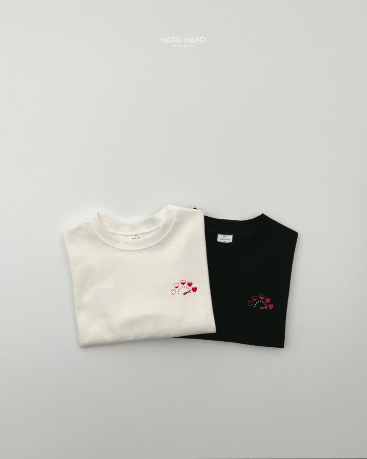 Haro Haro - Korean Children Fashion - #stylishchildhood - (Kids) Heart Boom Tee - 6