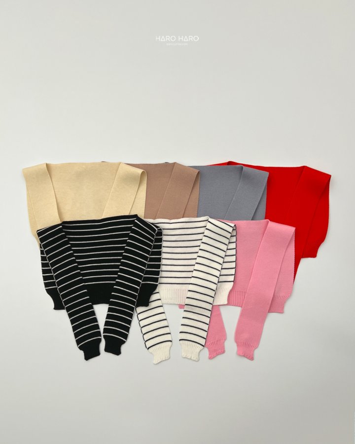 Haro Haro - Korean Children Fashion - #todddlerfashion - Piggyback Knit Shawl - 5