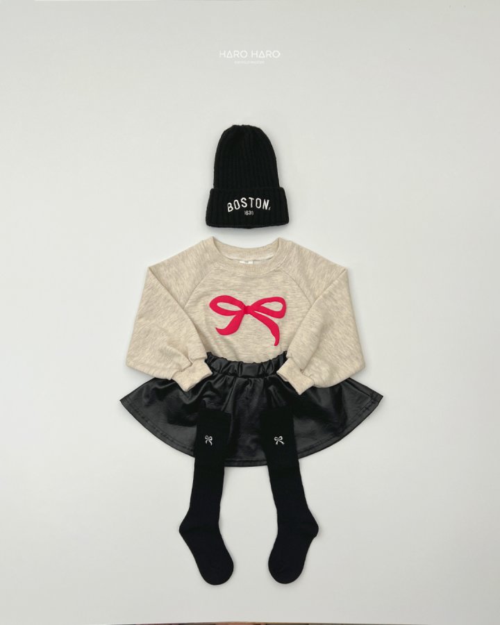 Haro Haro - Korean Children Fashion - #todddlerfashion - Fluffy Ribbon Sweatshirt - 10