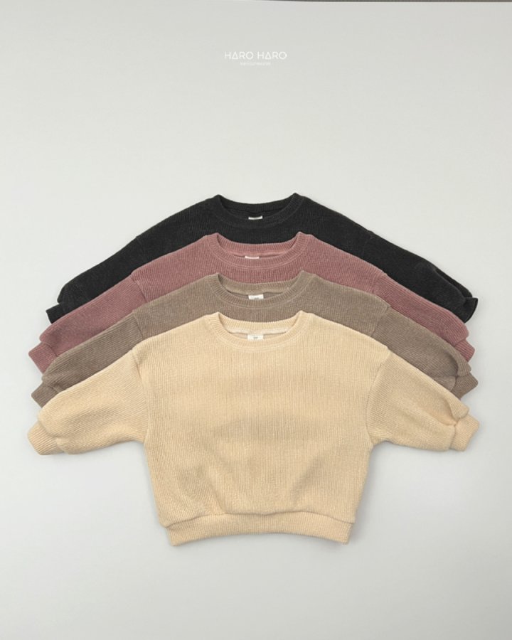 Haro Haro - Korean Children Fashion - #todddlerfashion - Classic Knit Sweatshirt - 2