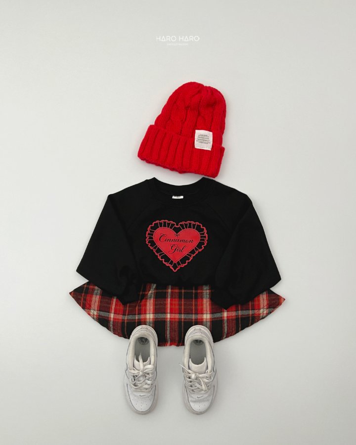 Haro Haro - Korean Children Fashion - #toddlerclothing - Heart Ribbon Sweatshirt - 10