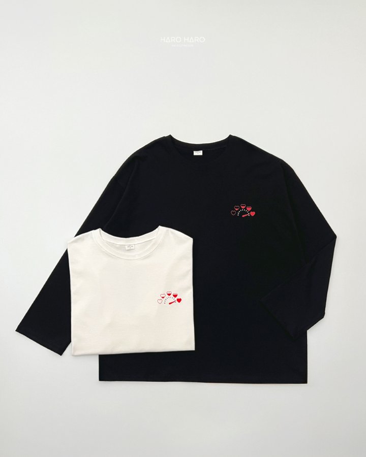 Haro Haro - Korean Women Fashion - #momslook - (Adult) Heart Boom Tee - 2