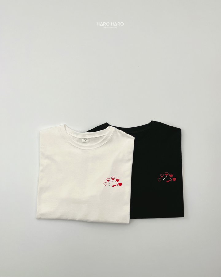 Haro Haro - Korean Women Fashion - #womensfashion - (Adult) Heart Boom Tee - 4