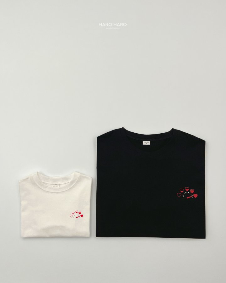 Haro Haro - Korean Women Fashion - #momslook - (Adult) Heart Boom Tee - 6