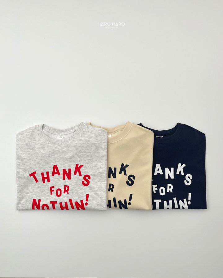 Haro Haro - Korean Women Fashion - #womensfashion - (Adult) Thanks Sweatshirt - 4