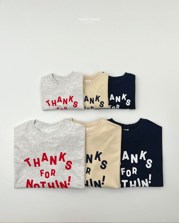 Haro Haro - Korean Women Fashion - #womensfashion - (Adult) Thanks Sweatshirt - 3