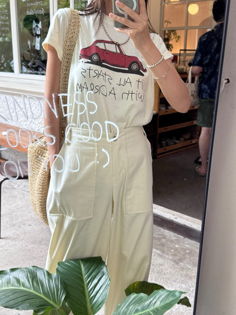 Heil - Korean Women Fashion - #momslook - Dream Car Tee - 2