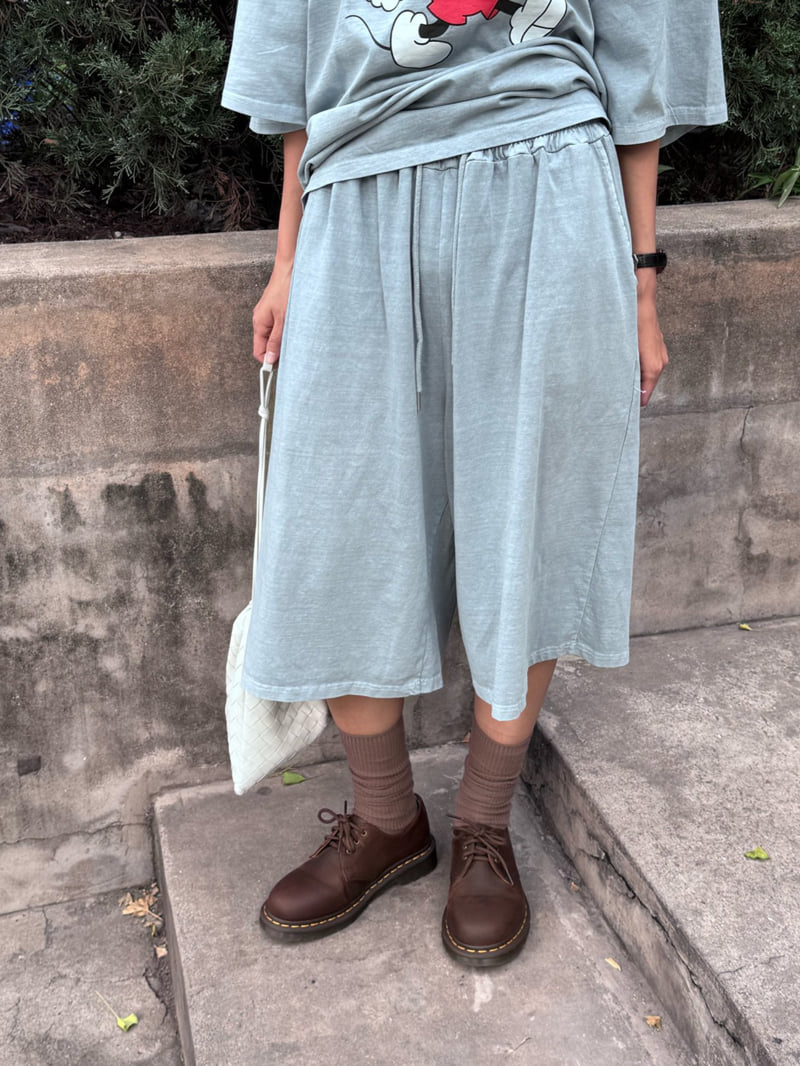Heil - Korean Women Fashion - #restrostyle - Pig Single Bermuda Pants - 5