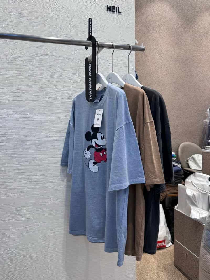 Heil - Korean Women Fashion - #vintageinspired - Pig Single Mickey Tee