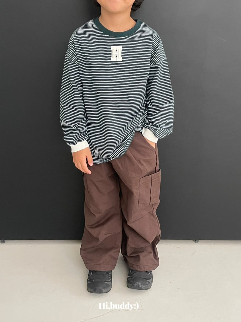 Hi buddy - Korean Children Fashion - #Kfashion4kids - H Striped Tee - 12