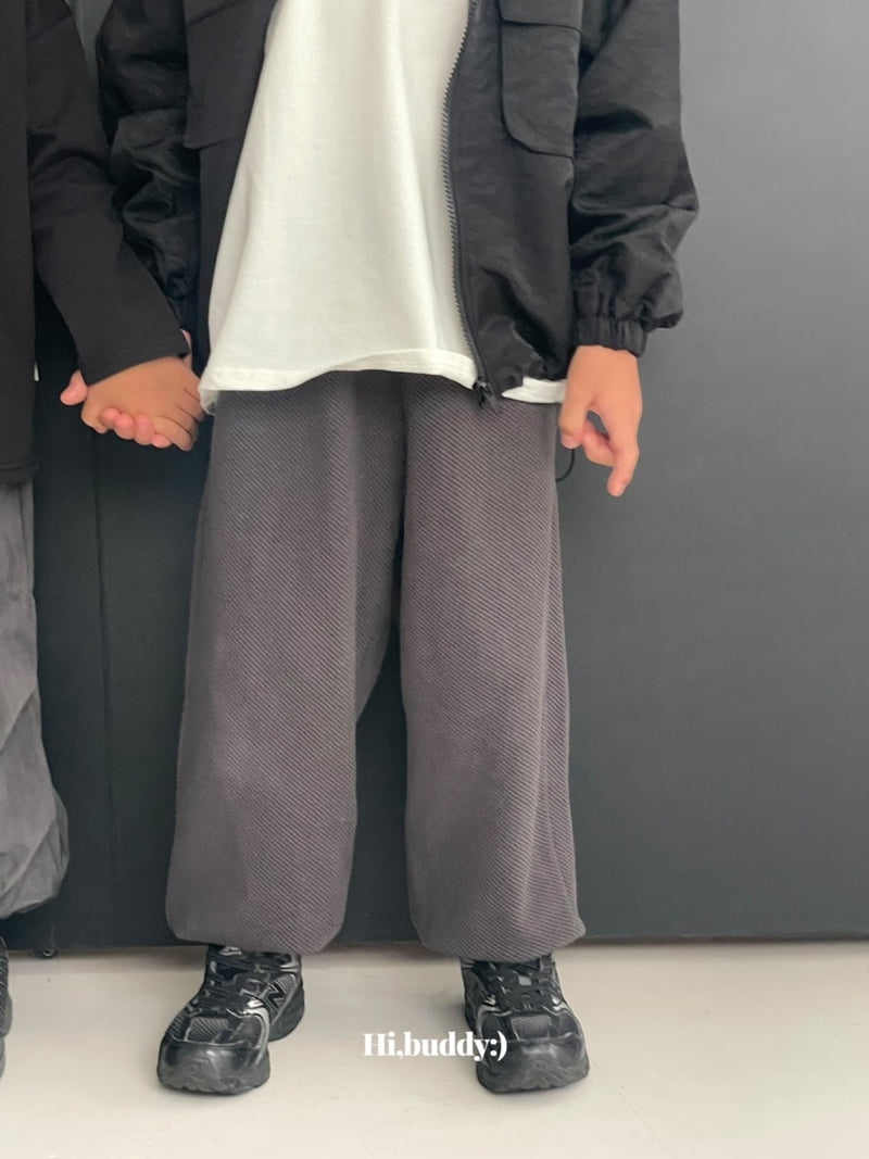 Hi buddy - Korean Children Fashion - #Kfashion4kids - Embossed Ribbed Pants - 12