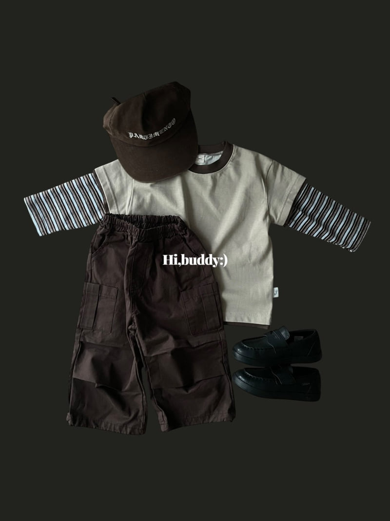 Hi buddy - Korean Children Fashion - #childofig - Three Combo Tee - 3