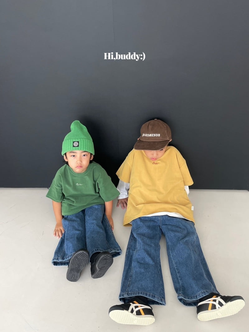 Hi buddy - Korean Children Fashion - #childofig - Over Velvet Tee - 5
