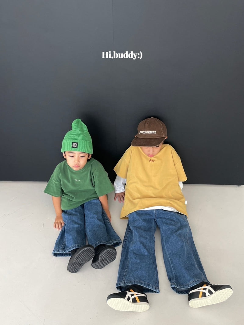 Hi buddy - Korean Children Fashion - #childofig - Over Velvet Tee - 6