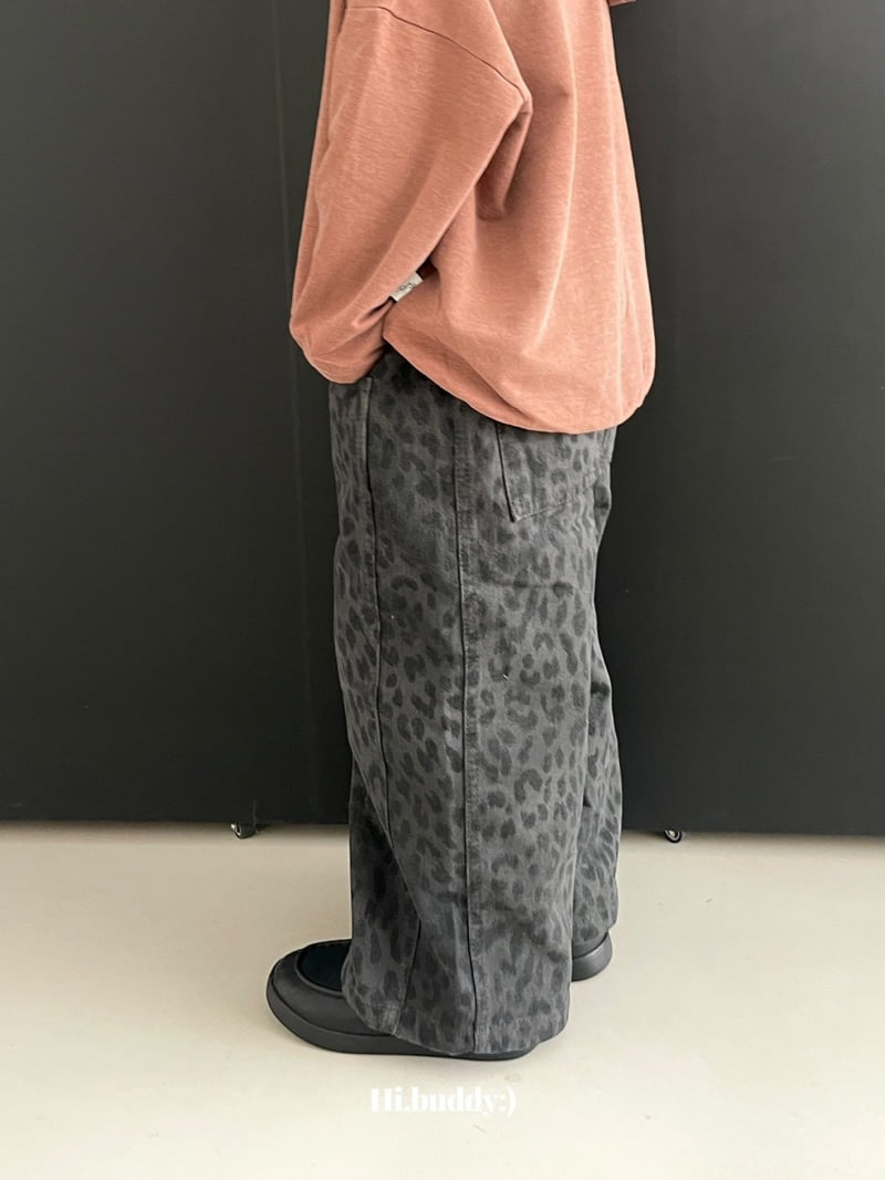 Hi buddy - Korean Children Fashion - #childrensboutique - Leopard Panel Pants - 11