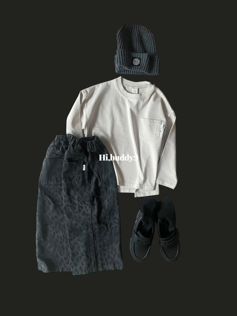 Hi buddy - Korean Children Fashion - #childrensboutique - Pocket Slit Tee - 2