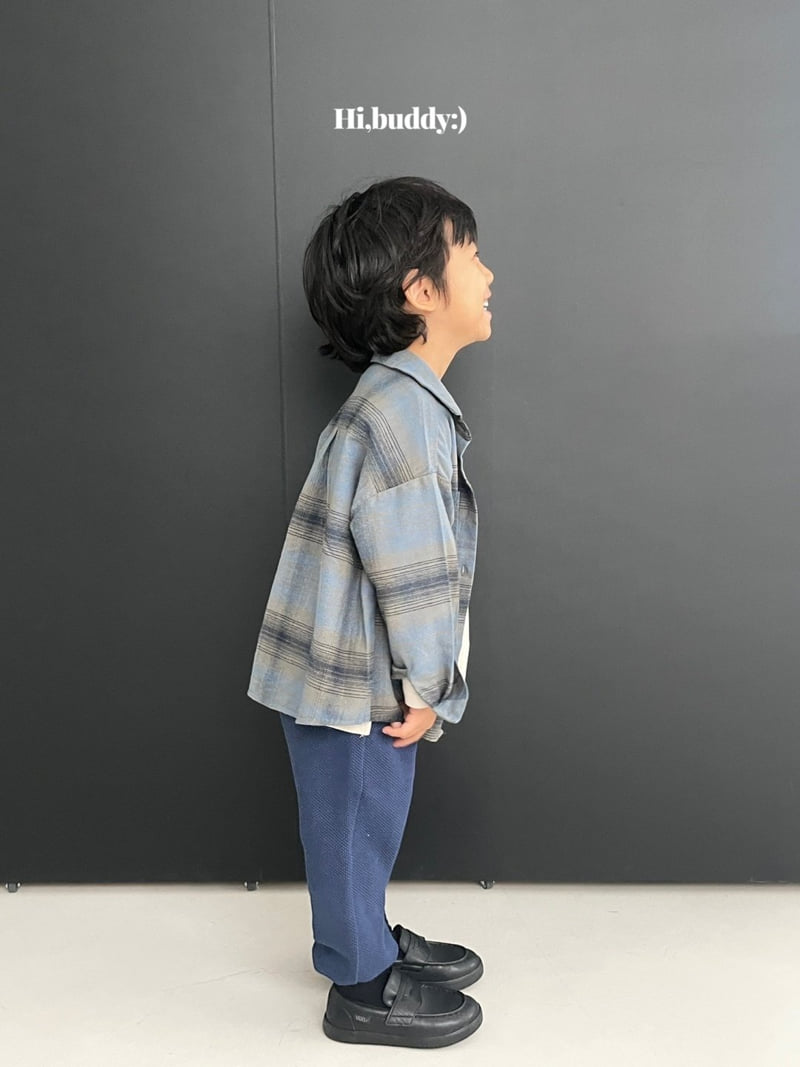 Hi buddy - Korean Children Fashion - #childrensboutique - Two Pocket Check Shirt - 12