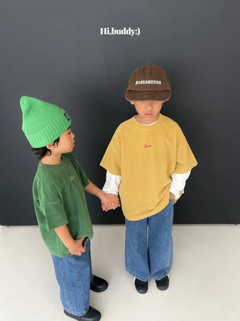 Hi buddy - Korean Children Fashion - #designkidswear - Over Velvet Tee - 8