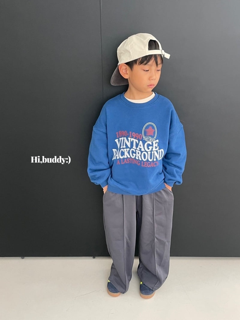 Hi buddy - Korean Children Fashion - #discoveringself - Vintage Sweatshirt - 12