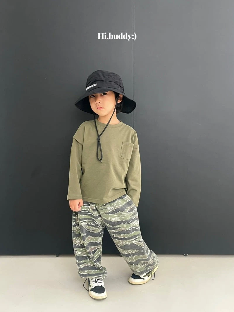 Hi buddy - Korean Children Fashion - #designkidswear - Pocket Slit Tee - 4