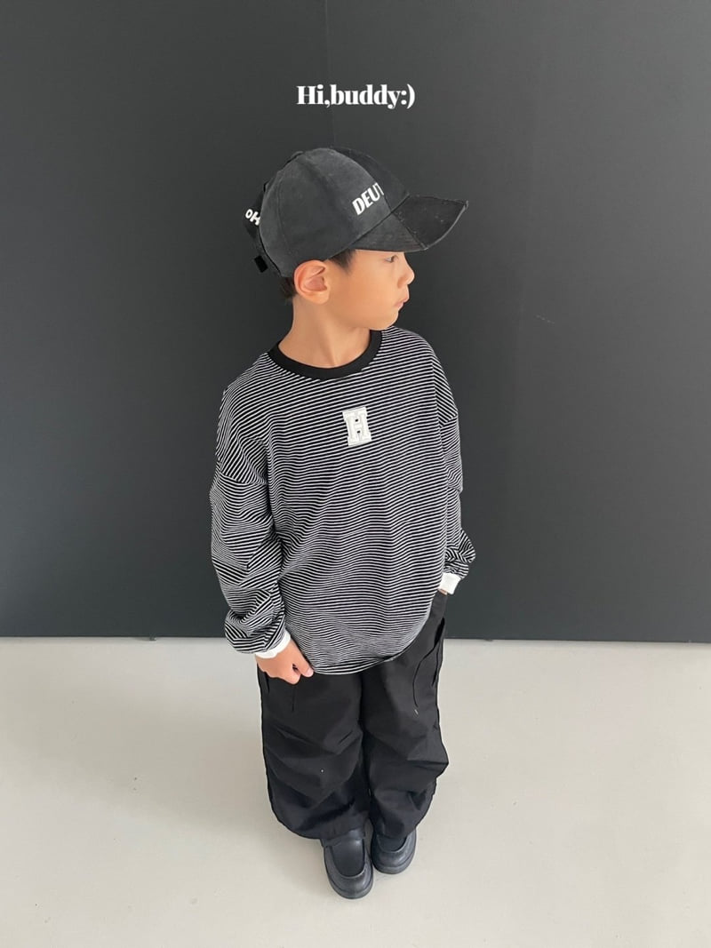 Hi buddy - Korean Children Fashion - #fashionkids - H Striped Tee - 8