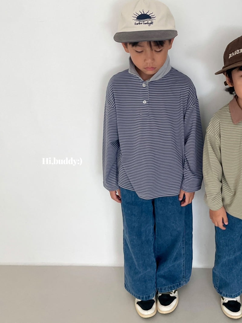 Hi buddy - Korean Children Fashion - #fashionkids - Papa Collar Tee - 6