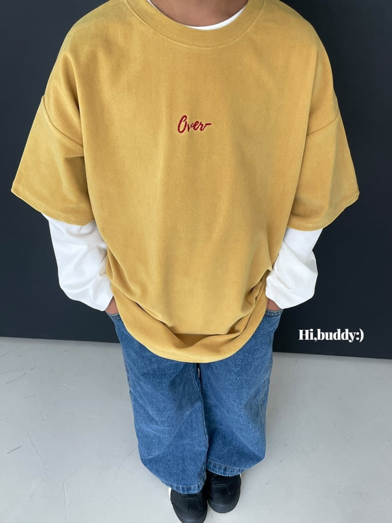 Hi buddy - Korean Children Fashion - #fashionkids - Over Velvet Tee - 10
