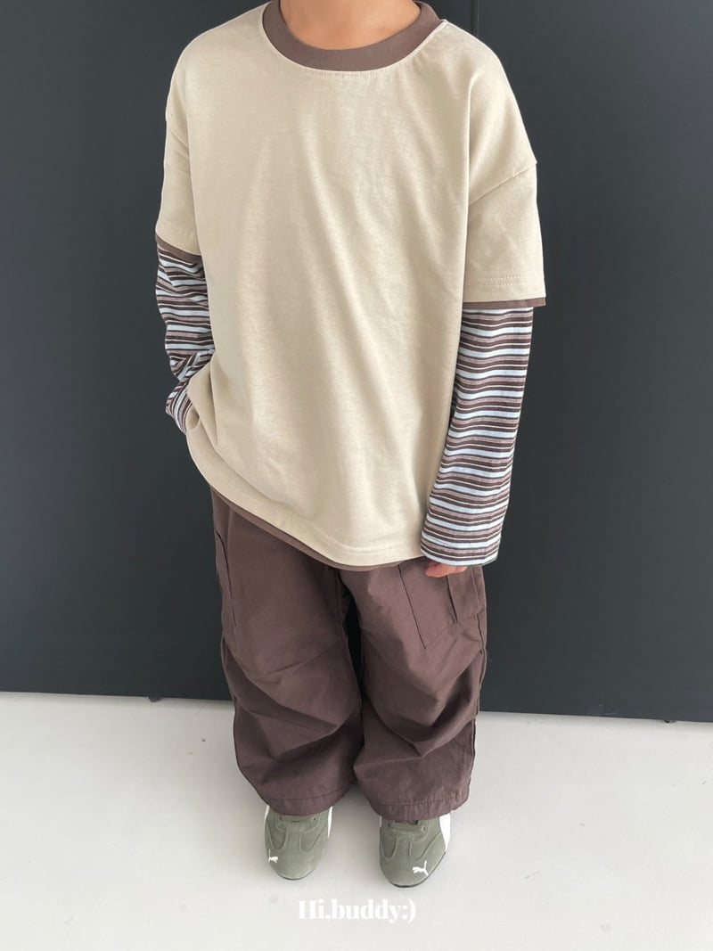 Hi buddy - Korean Children Fashion - #kidsshorts - Three Combo Tee - 8