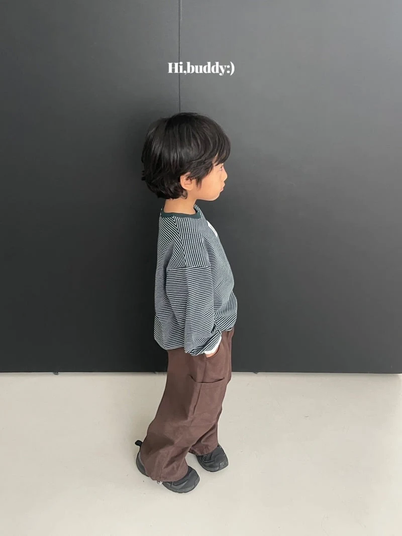 Hi buddy - Korean Children Fashion - #kidsstore - H Striped Tee - 10