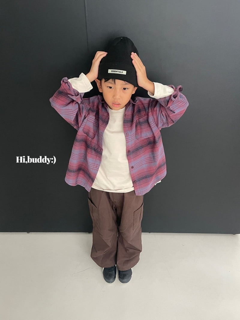 Hi buddy - Korean Children Fashion - #kidsstore - Two Pocket Check Shirt - 3