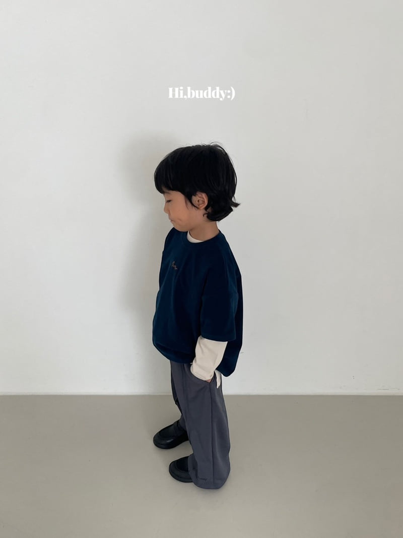 Hi buddy - Korean Children Fashion - #kidsstore - Over Velvet Tee - 12