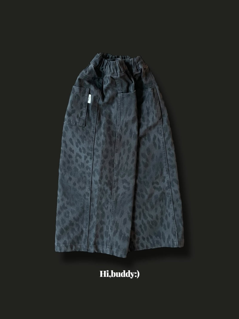 Hi buddy - Korean Children Fashion - #kidzfashiontrend - Leopard Panel Pants