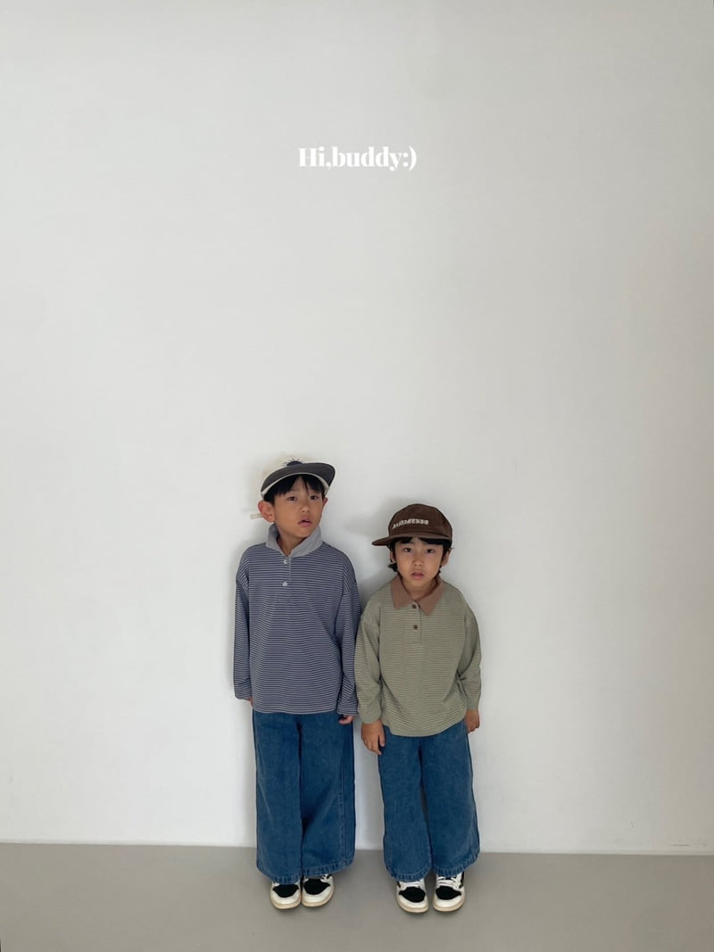 Hi buddy - Korean Children Fashion - #kidzfashiontrend - Papa Collar Tee - 9