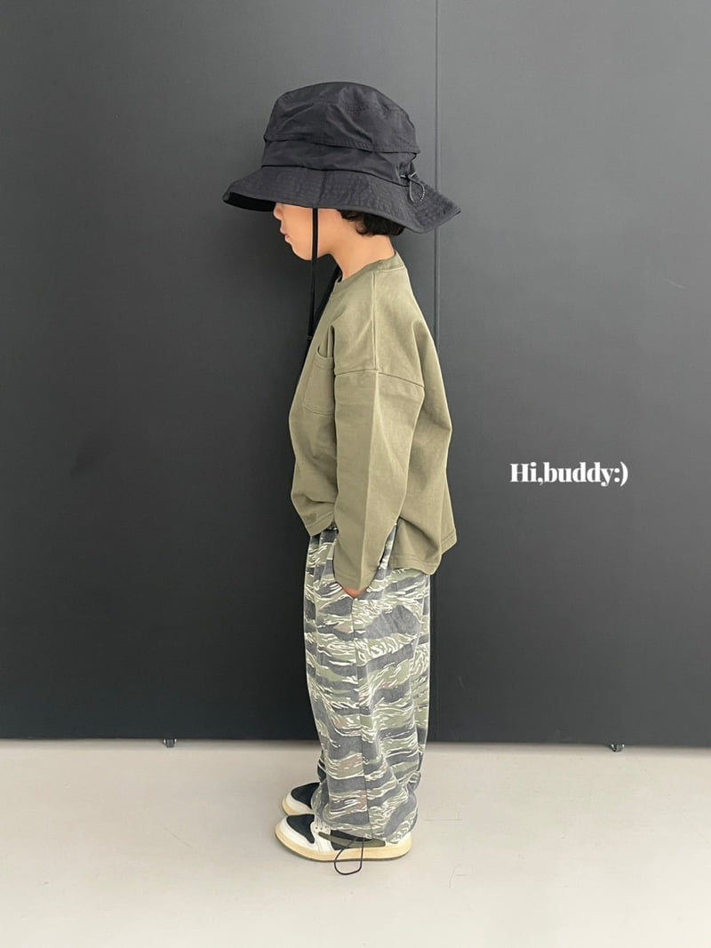 Hi buddy - Korean Children Fashion - #kidzfashiontrend - Pocket Slit Tee - 8