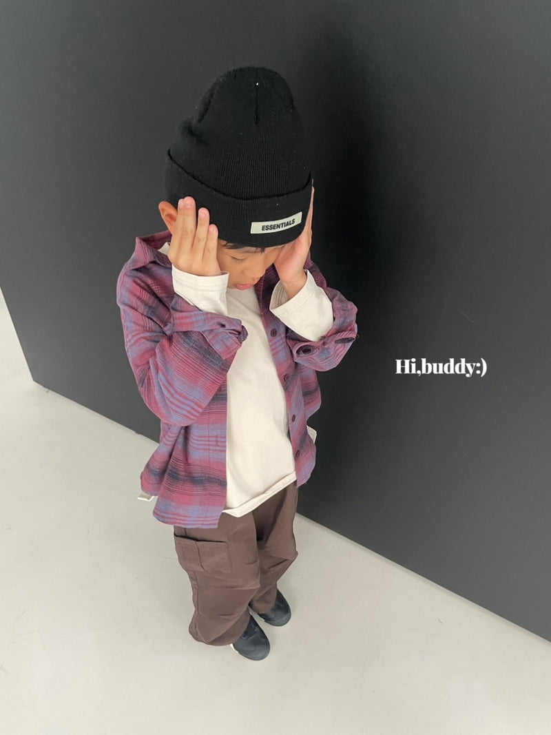Hi buddy - Korean Children Fashion - #kidsstore - Two Pocket Check Shirt - 4