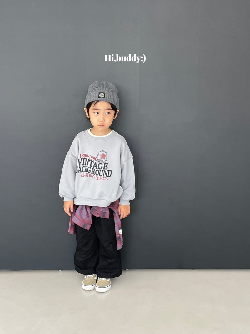 Hi buddy - Korean Children Fashion - #littlefashionista - Vintage Sweatshirt - 2