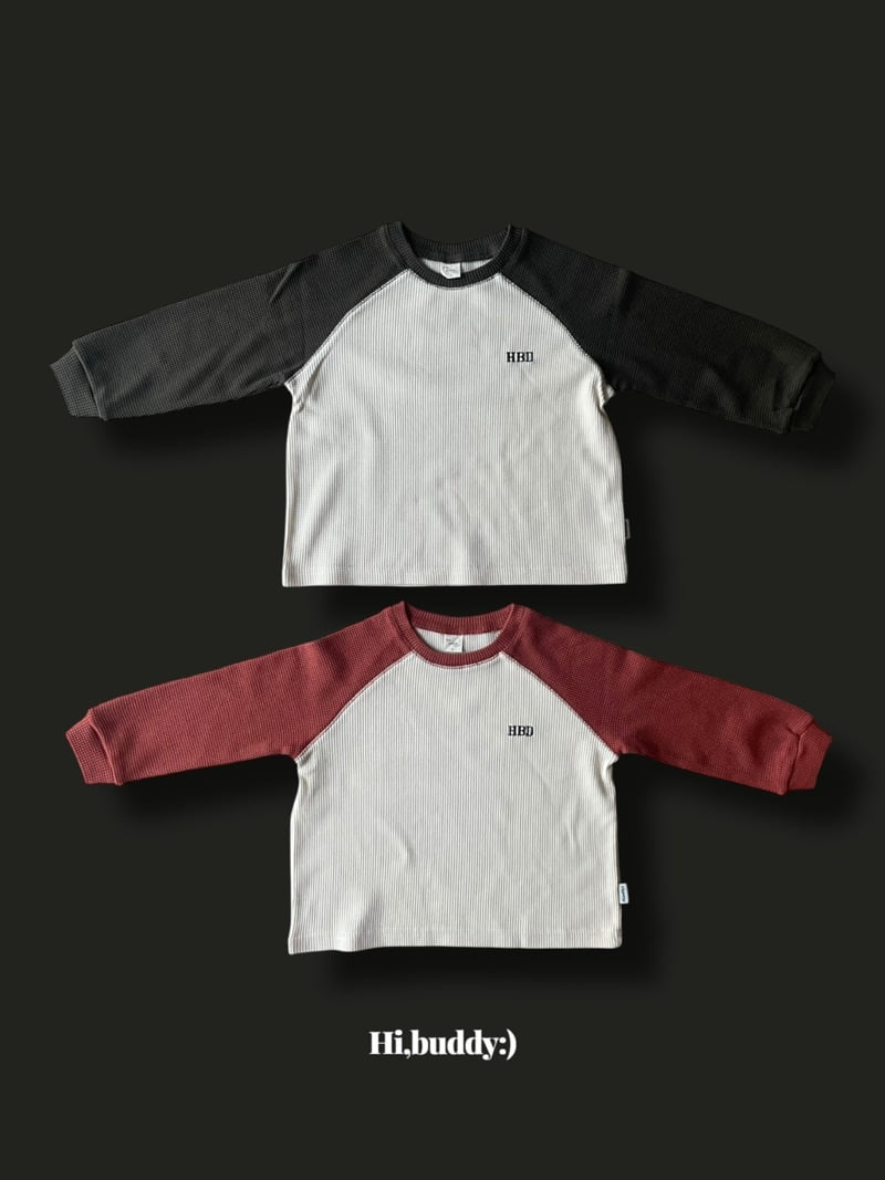Hi buddy - Korean Children Fashion - #littlefashionista - Butter Waffle Tee