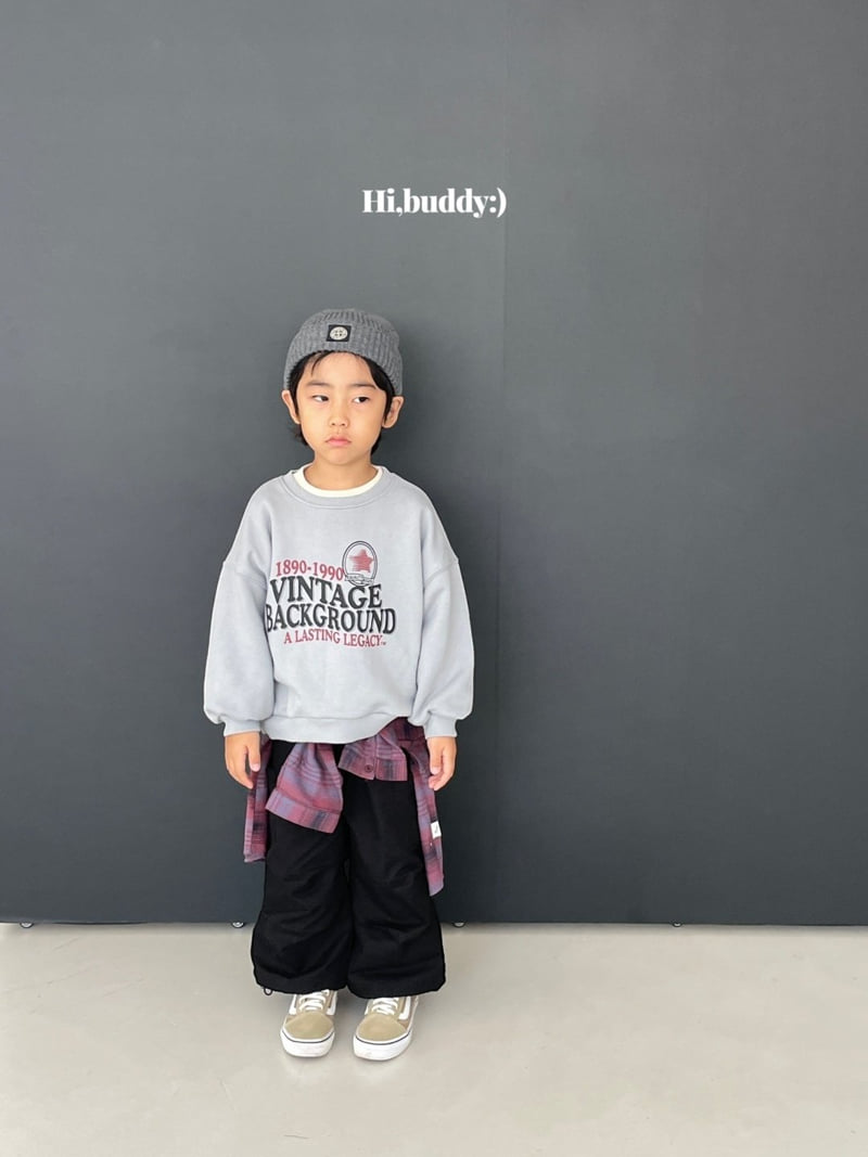 Hi buddy - Korean Children Fashion - #magicofchildhood - Vintage Sweatshirt - 3