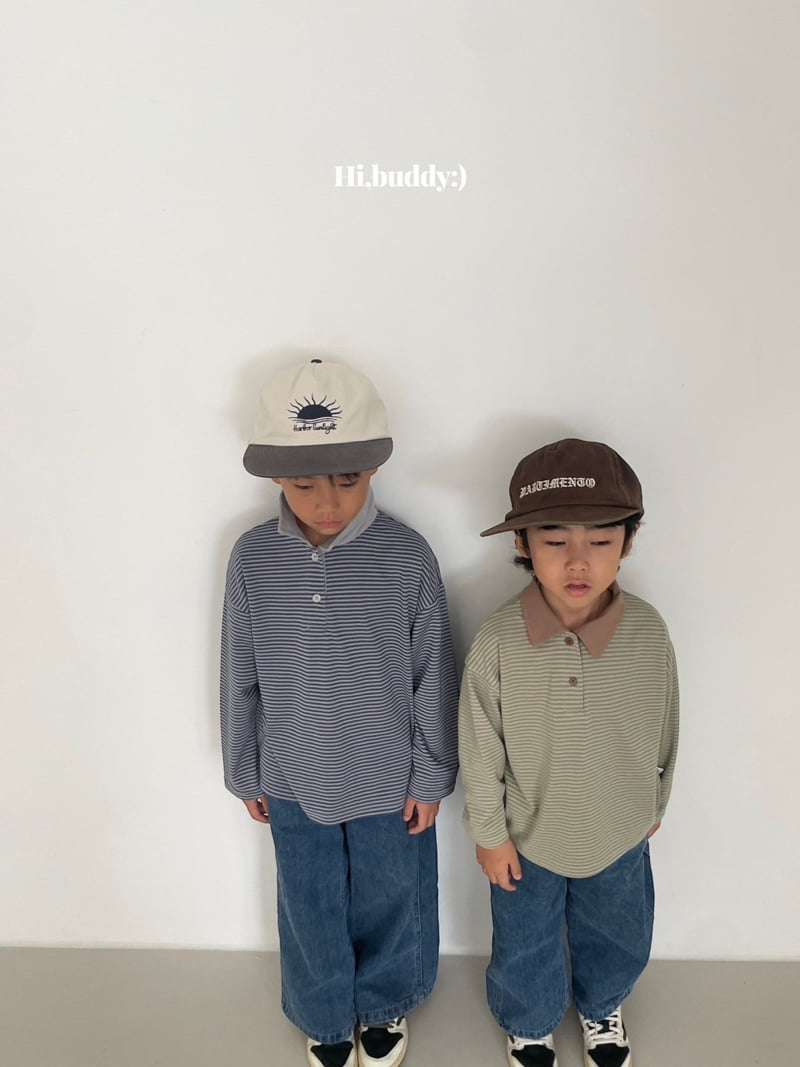 Hi buddy - Korean Children Fashion - #magicofchildhood - Papa Collar Tee - 12