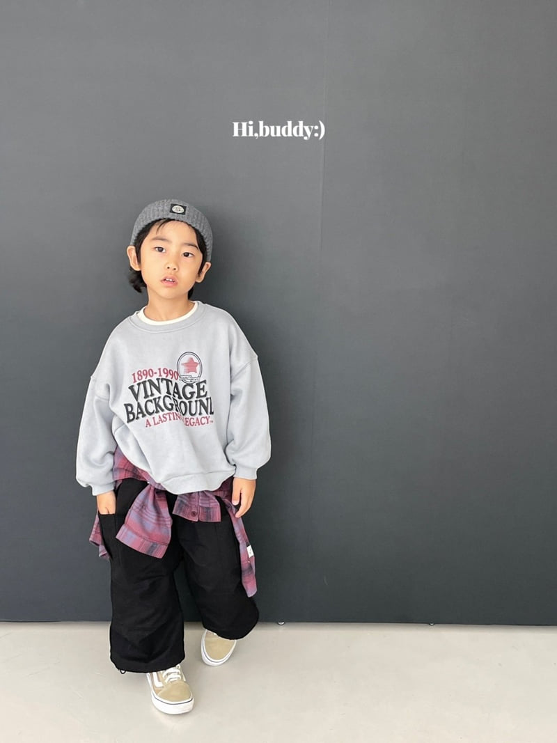 Hi buddy - Korean Children Fashion - #magicofchildhood - Vintage Sweatshirt - 4