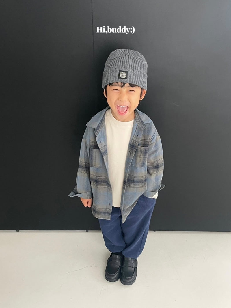 Hi buddy - Korean Children Fashion - #minifashionista - Two Pocket Check Shirt - 8