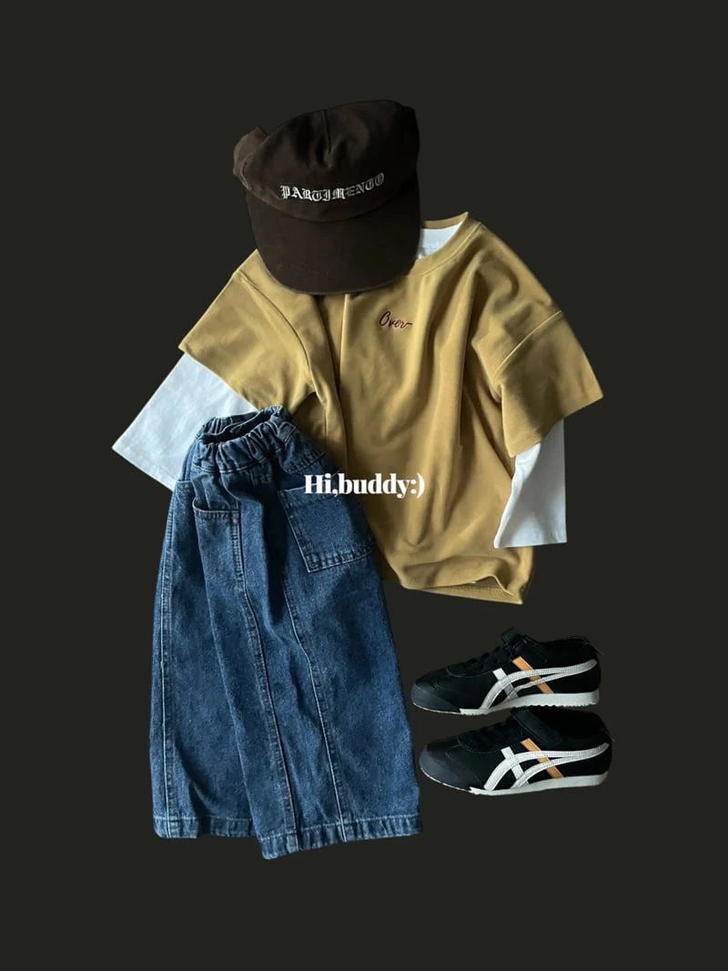 Hi buddy - Korean Children Fashion - #minifashionista - Over Velvet Tee - 3