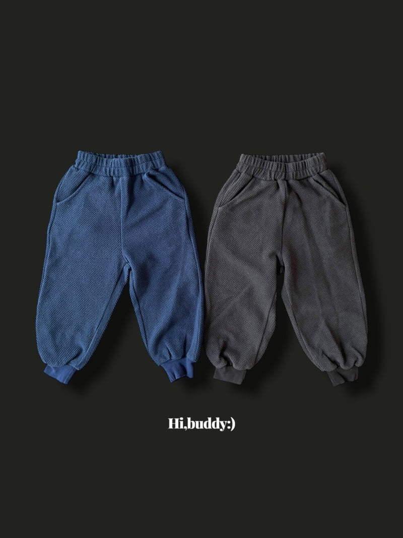 Hi buddy - Korean Children Fashion - #minifashionista - Embossed Ribbed Pants