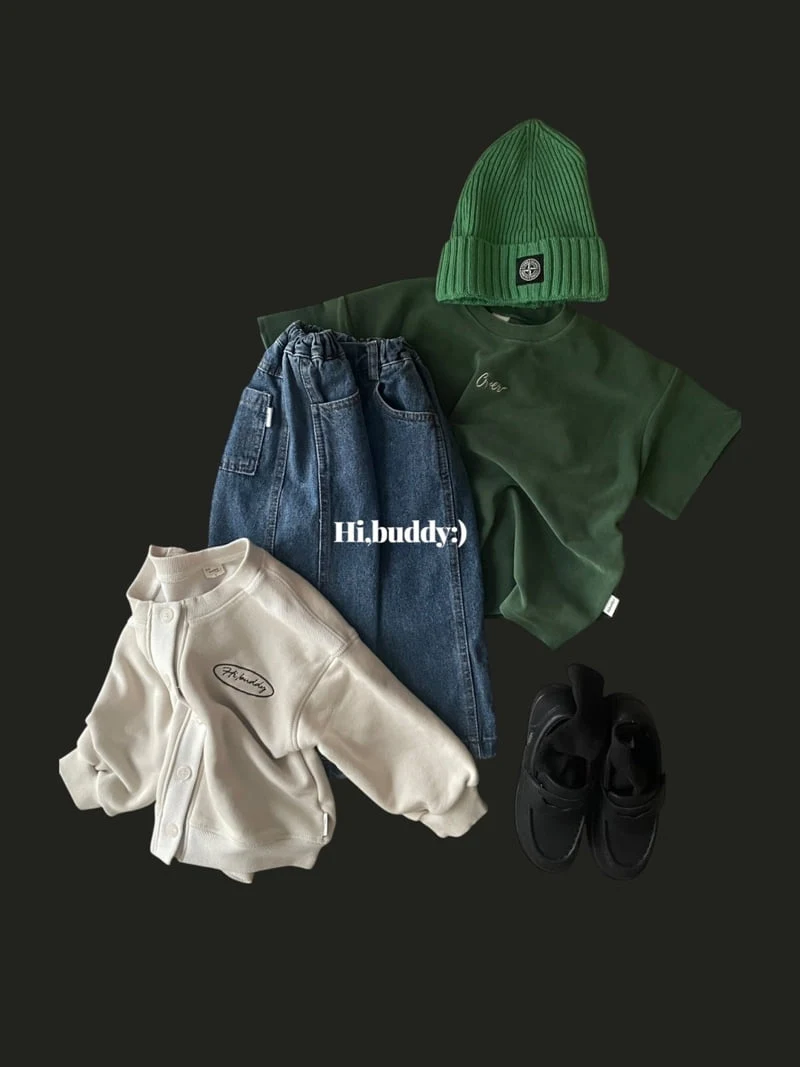 Hi buddy - Korean Children Fashion - #minifashionista - Over Velvet Tee - 4