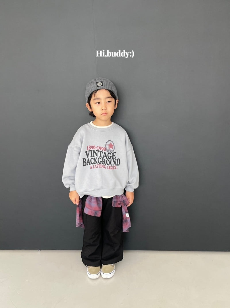 Hi buddy - Korean Children Fashion - #toddlerclothing - Vintage Sweatshirt - 7